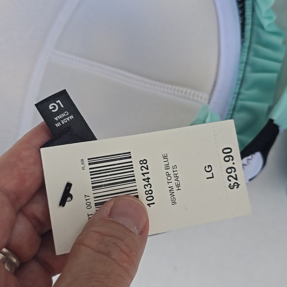 NEW Hot Topic 2 Piece Pin Up Style Retro Heart Bikini - Picture 6 of 9